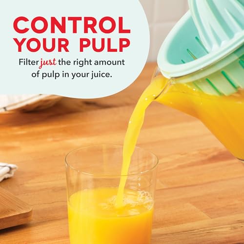 DASH Citrus Juicer, Dual Citrus Cones, 20 fl. oz. Capacity, 25 Watts