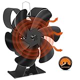 【Ventilateur de Poêle à Bois en 6 Pièces】Nos ventilateurs de poêle à bois comportent 6 pales et sont une mise à niveau par rapport à la conception traditionnelle à 4 pales. Plus d’air chaud peut circuler et la propagation de l’air chaud augmente. Diffusez plus efficacement la chaleur sur une zone plus large, réduisant ainsi la consommation de bois. Augmentez la température ambiante.