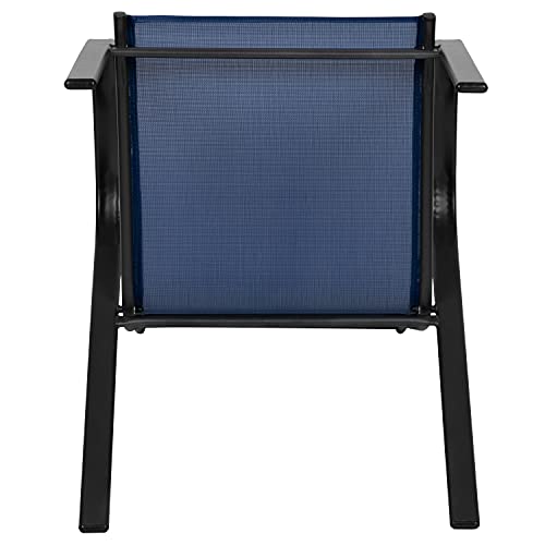 Flash Furniture 4-JJ-303C-NV-GG Brazos Series Outdoor Stackable Patio Chairs thumb #11