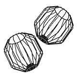 Durabilité et fiabilité : la robustesse de l'abat-jour en fer lui assure une et une résistance aux remplacements fréquents. abat-jour cage pour suspension, suspension cage de style industriel