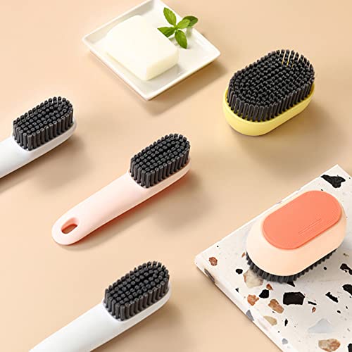 Shoe Cleaning Brush, 2 Pack Laundry Brush Shoe Brush, Soft Scrub Brush, Sneaker Cleaning Brush Ergonomics Handle Soft Bristles Cleaning Brush Not Hurt Shoes #TOP4