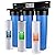 iSpring Whole House Water Filter System & WSP-50SL Reusable Whole House Spin Down Sediment Water Filter Softener, Includes Siliphos Helps Prevent Scale and Corrosion, 1" MNPT + 3/4" FNPT, 50 Micron