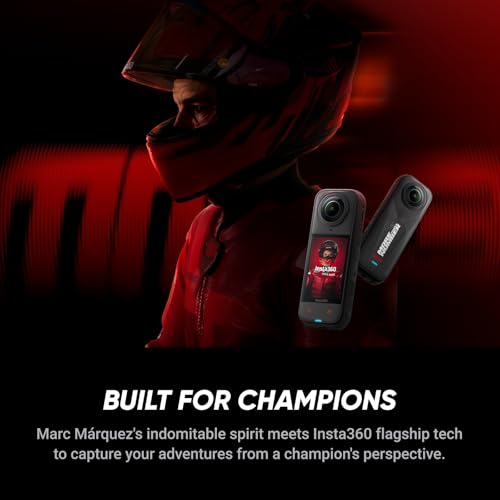 Image of Insta360 X5 MM93 Championship Edition - Waterproof 8K 360 Camera, Leading Low-Light Performance, Invisible Selfie Stick Effect, Tough and Replaceable Lenses, 205-Min Battery, Wind Guard, Stabilization