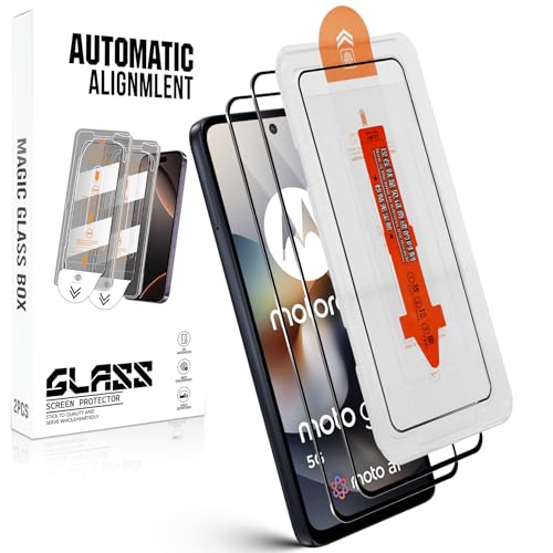 LiiLaa Schutzfolie für Motorola Moto G56 für Panzerglas, [Auto-Installation] 9H+ Glas Bildschirmschutz, Kratzfest Schutzglas, Anti-Fingerabdruck, 2 Stück