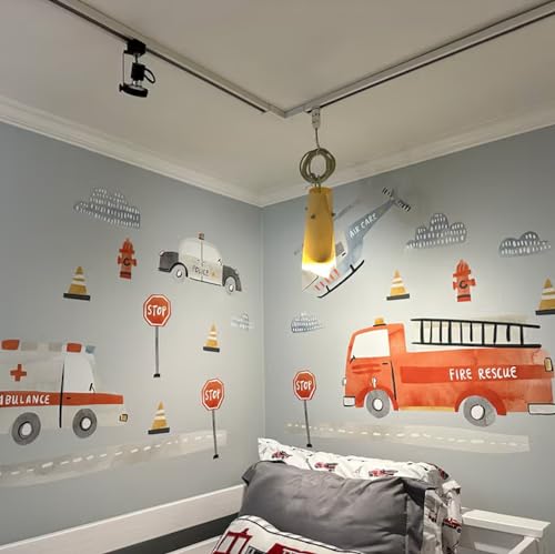 Vinilo Decorativo Camión de Bomberos para Niños miniatura 4