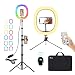 Produktbild A-tion Ringleuchte mit Stativ für Handy, 12 Zoll RGB LED Ringlicht mit Doppel-Handyhalter/Fernbedienung/Tragetasche, Ring Light Selfie Ringleuchte für Tiktok, Live-Stream, YouTube-Videoaufnahmen
