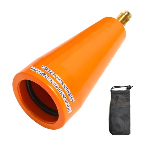 Nitrogen Purge Tool for HVAC Brazing, Nitrogen Purge Regulator & Boot Adapter for Refrigeration Copper Pipe, Fits 3/8''–1-1/8'' ACR Tubing, Prevents Oxidation