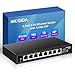 8 Port 2.5G Ethernet Switch with 10G SFP Uplink, NICGIGA Unmanaged 2.5Gb Network Switch, Plug & Play, Desktop/Wall-Mount, Fanless Metal Design. immagine