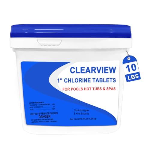 ClearView 1 inch chlorine tablets 10 lbs