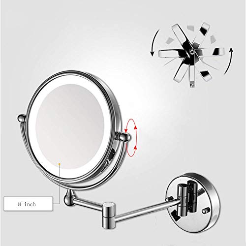 Miroir grossissement 5X pour salle de bain extensible et rétractable - 3