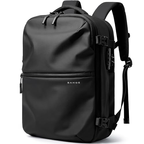 Image of BANGE Sleek Fashion Backpack Combines Anti-Theft Security with Lightweight Comfort for Trendy Travelers