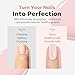 modelones Nail Strengthener Pale Pink White Nail Repair for Damaged Nails Strengthening Polish 15ml Nail Growth and Strengthener Natural Concealer Foundation Nail Care Gifts for Women