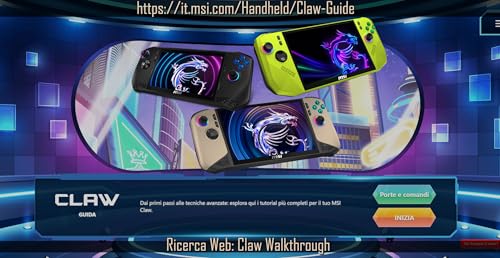 Claw 8 AI+ A2VM-029IT, Handeld PC 8" 120Hz FHD+, Intel Core Ultra 7 258V, Intel Arc, 32GB LPDDR5x 8533MHz, 1TB PCIe Gen4, Wi-Fi 7, Win 11 Home [Garanzia ITA] - Videogame - Immagine 1