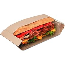 Bagcraft Dubl View Sandwich Bags, 2.55 Mil, 11.75" X 2.75", Natural Brown, 500/carton