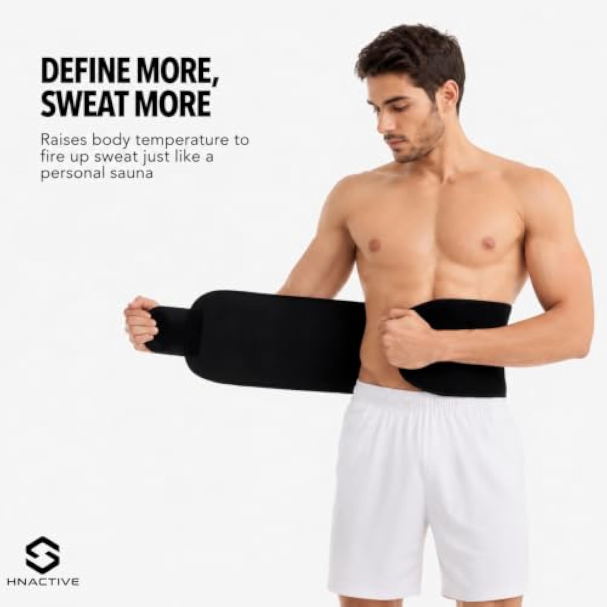 Neoprene Sweat Belt for Tummy Support, Exercise & Gym
