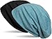 Produktbild styleBREAKER Beanie Wendemütze in Unifarben, Slouch Mütze, leicht und weich, Longbeanie, Unisex 04024115, Farbe:Schwarz/Blau meliert