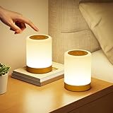 Lot de 2 Lampe de Chevet Tactile Intensité Variable, 5 Modes & 256 Couleurs RVB Changement...