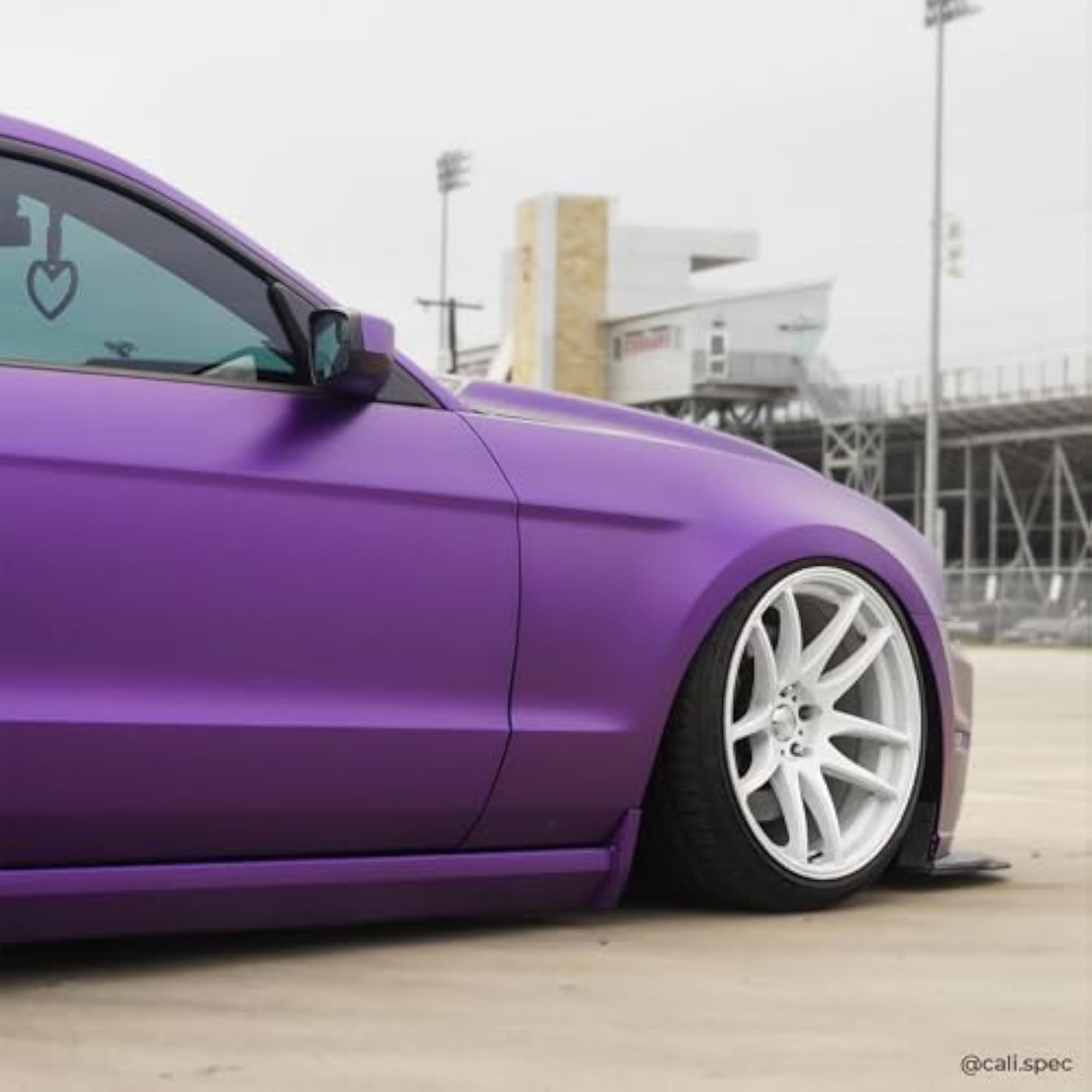 Matte Metallic Purple Vinyl Wrap Roll, 1.5ft x 5ft