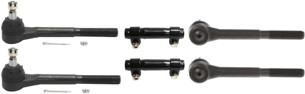 Suspension Kit 2pcs Tie Adjusting Sleeves 4pcs Rod Ends Front Left Driver Right Passenger Side for GMC for Yukon for C2500 Suburban for C3500 for Savana 3500/2500/1500