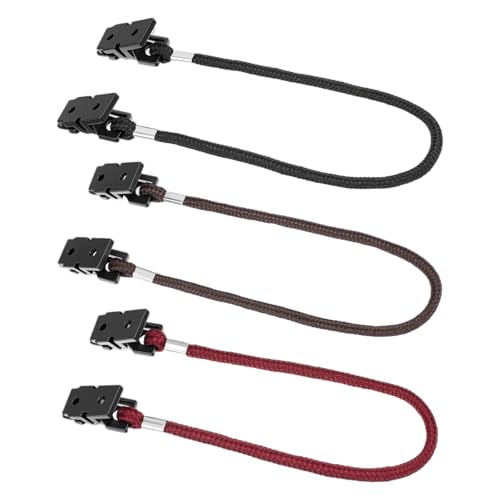 6 Pieces Hat Clips Windproof Hats Strap Clip Keeper Clips Hat-Clip for Wind Adjustable Retainers with Strings Hats Rides for Fishing Keeper Eyewear Holder for Sport Baseball Sailing Outdoor