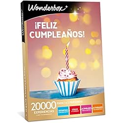 Wonderbox - Caja Regalo - ¡Feliz Cumpleaños! - 2000 Experiencias para 1 o 2 Personas - Esntancias con Encanto, Cenas y comidas, Actividades... - Regalo Cumpleaños, Ideas Regalo Mujer