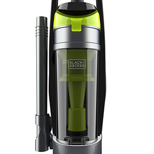 Black+Decker Bagless Upright Vacuum Cleaner With Anti-Allergen Hepa Filer, Corded 1,200 Watt Motor & 5-Position Carpet Height Settings, (Bdxurv309G), Gray/Green #TOP5