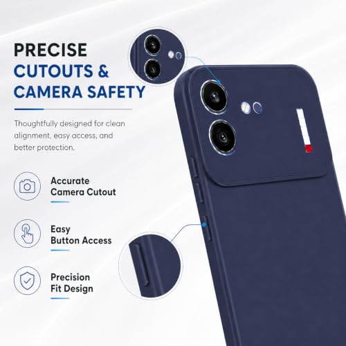 Image of FIRST MART Matte Silicone Back Cover for Nothing (4b) - Blue