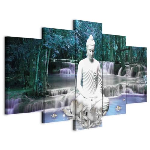 B&D XXL - Grand Tableau Mural Décoration Moderne Salon, Nature, 150x75 cm