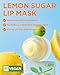 TOCOBO Lemon Sugar Lip Mask – Korean Vegan Lip Scrub & Overnight Exfoliating Treatment for Dry, Chapped Lips – Hydrating, Plumping, Smoothing – Glazed Balm Texture, Non-Sticky, 0.68oz