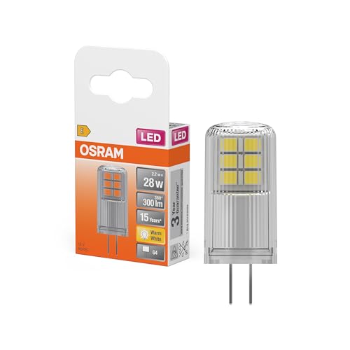 Osram LED PIN 12 V/LED-Lampe: G4 2 60 W 30-W-Ersatz-für Warm White 2700 K