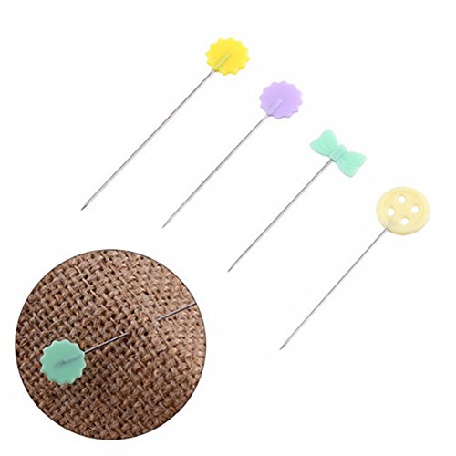 Pasadores de cabeza de flor LNKA alfileres botones planos para patchwork DIY 7