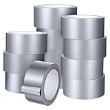 Kifmurase 12PCS Duct Tape Bulk 2 Inch x 22 Yards(Total 264yd) Grey Heavy Duty Waterproof Ducktape for Home Indoor Outdoor, Multi-Use Industrial Duct Tape for No Residue Sealing & Patching Repair