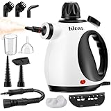 KLONA Handdampfreiniger, Dampfreiniger für Zuhause, Mehrzweck-Dampfreiniger mit 10 Zubehörteilen für Teppiche, Vorhänge, Sofas, Küche, Badezimmer und mehr.