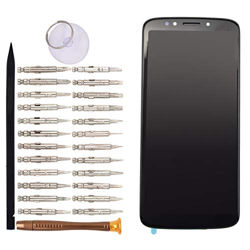 Image of LCD Display Touch Digitizer Screen Assembly with Frame Replacement for Motorola Moto G6 Play Black