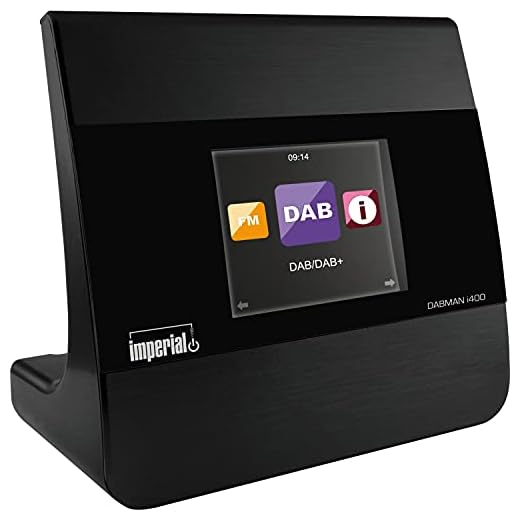 Imperial DABMAN i400 Internetradio/DAB+ Adapter- optimal für HiFi-Anlage (Stereo Sound, Internet/DAB+ / DAB/UKW, Bluetooth, Multiroom, Equalizer, UPnP, WLAN, LAN, Line-Out) schwarz
