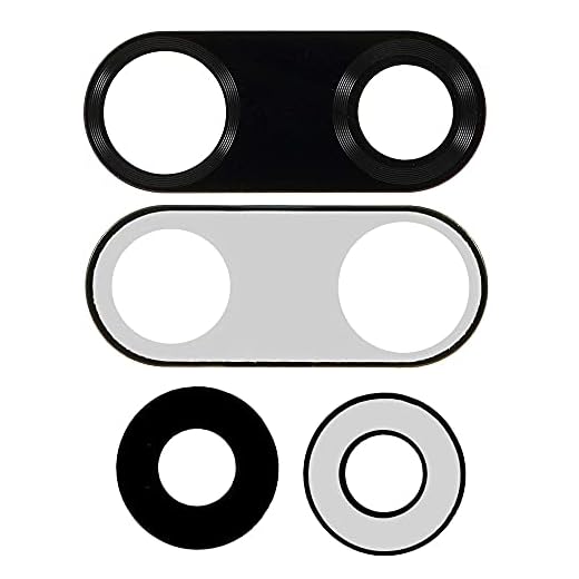 jbTec Kameraglas Ersatz Set mit Kleber kompatibel mit Huawei P20 Pro - Kamera Glas Camera Linse Glass Schwarz