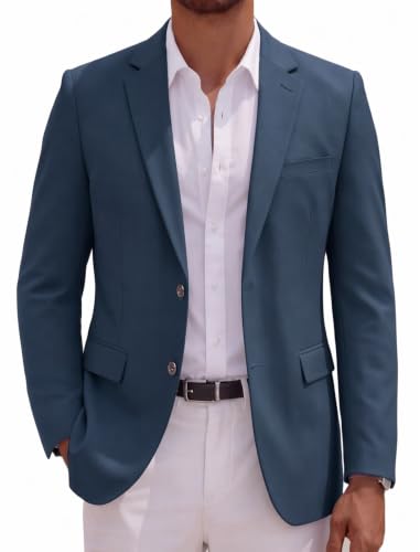 Slim-Fit Dark Blue Blazer
