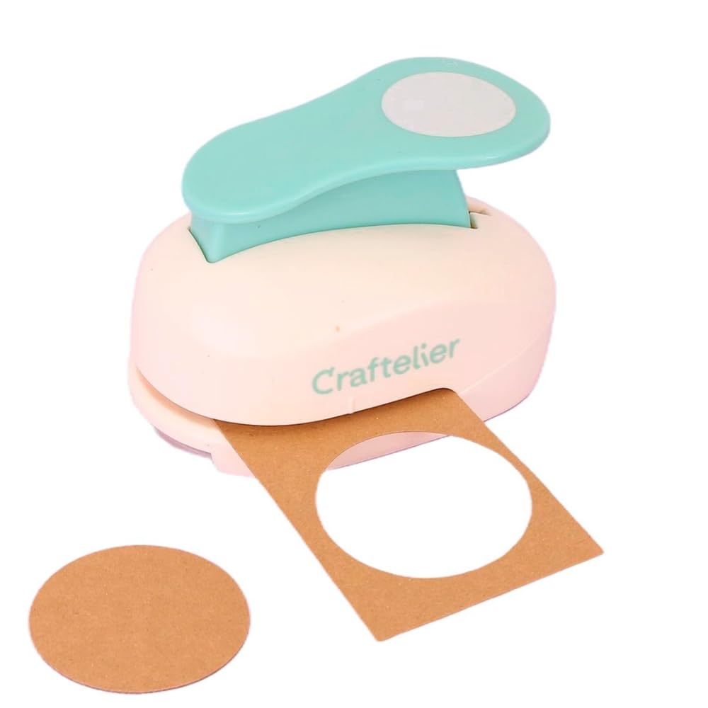 Craftelier - Circle Punch 2" (5 cm) Diameter for Paper and Cardstock, Ideal for Scrapbooking and Crafts Projects, Size 11 x 7 x 8 cm