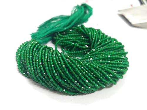 Spinelle verte perles rondelles pour imaginer vos bijoux d'été faits main