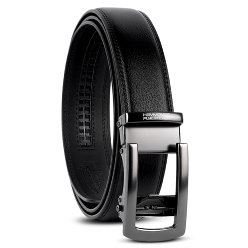 Image of HAMMONDS FLYCATCHER Genuine Leather Belt for Men - Perfect for Formal and Casual Wear - Adjustable Waistband up to 46 Inches - Autolock Belt for Formal and Casual Wear