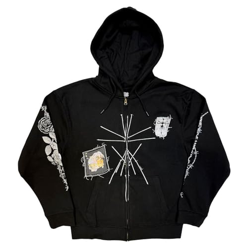 Image of Bring Me The Horizon Nailed Symbol Zipped Hoodie S Black