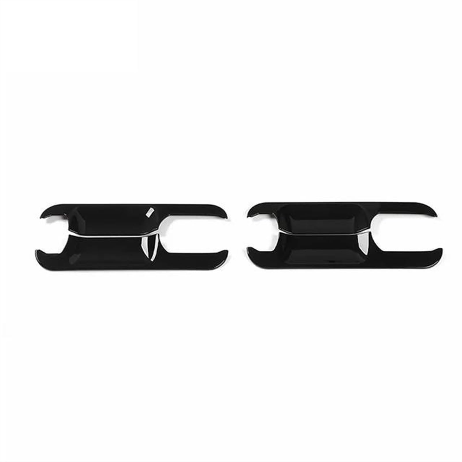 SLIMES Car Exterior Cover Side Door Handle Protector Chrome Scratch Protection for Ford F150 2015-2020 Protection(A Black)