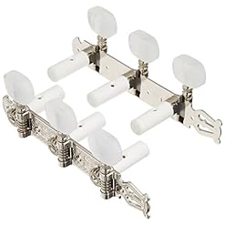 Schaller »LYRA MACHINE HEADS – NICKEL – BASEPLATE 3 – ACRYLIC – WHITE NYLON POSTS 10mm« Mécaniques pour Guitare… - Les Beatles, Paul McCartney, John Lennon, RIngo Starr, George Harrison