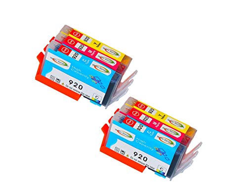Win-tinten 920 - Juego de 6 Cartuchos de Tinta HP 920XL compatibles con HP Officejet 6000 6500 7000 7500 6500A 7500A 7500A