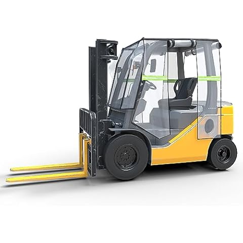 Sidasu Clear Forklift Cab Enclosure Cover,Forklift Cover for Rain,UV Protection All Weather,Universal Fit,Forklift Accessories Fits Forklift Capacity Up to 6000 Lbs Cover