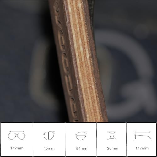 Aviator Wood Polarized Sunglasses - Designer Style Wooden Shades for Men and Women Birthday, Christmas Gifts4