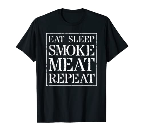Fumador de carne, asar a la parrilla, camiseta de carne ahumada y regalo de parrilla de barbacoa Camiseta
