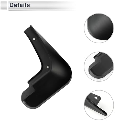 Image of X AUTOHAUX 1set Front and Rear Mud Flaps Splash Guards Mud Guards for Audi A1(Hatchback) 2010-2015 W /Mount Accessories