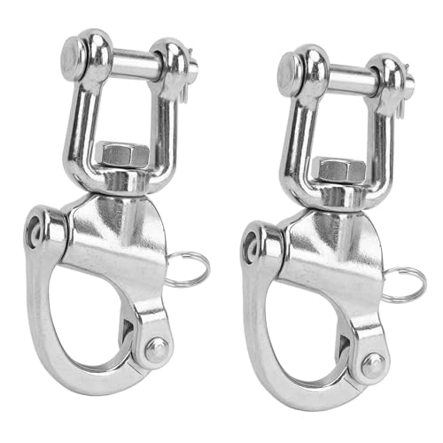 2 PCS Snap Shackle 316 Aço Inoxidável Liberação Rápida de Alta Resistência Universal para Aparelhame