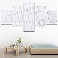 SIGNWIN 5 Panel Canvas Wall Art Solid Structures for Home Decorations Ready to Hang - 60